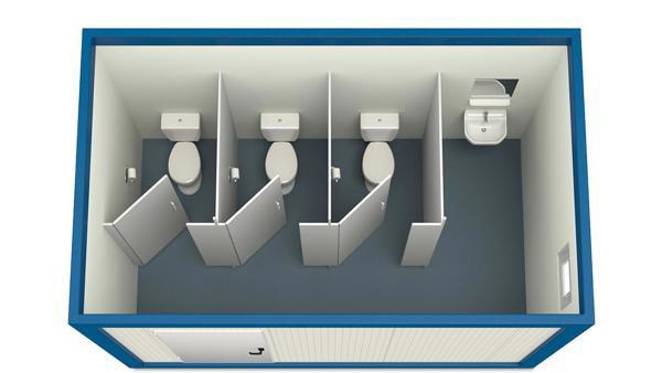 Conteneur Sanitaire 4m HI-FIX 3 WC